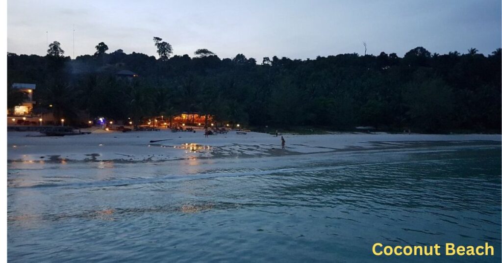 Coconut Beach Koh Rong - quiet bay near Daem Thkov Village with budget bungalows