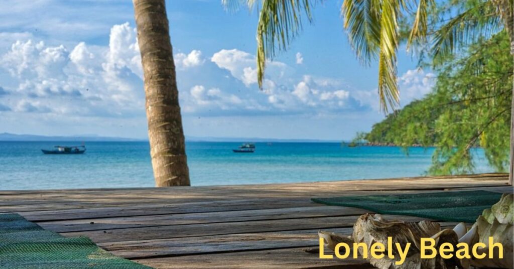 Lonely Beach Koh Rong - remote white sand beach with bioluminescent plankton at night"